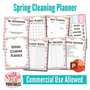 Spring Cleaning Planner PLR
