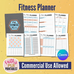 Fitness Planner Canva Templates