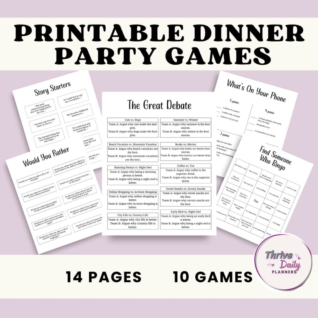 Dinner Party Games