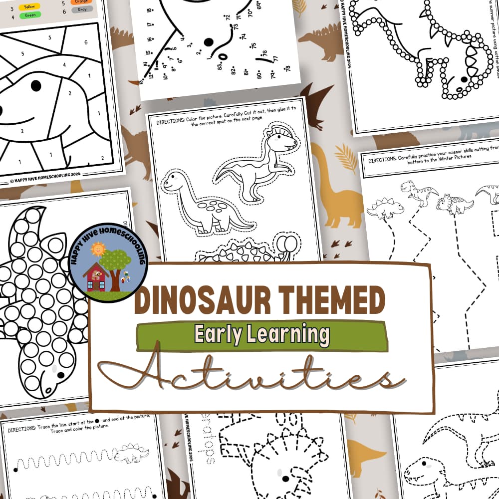 Dinosaur Early Learning Activities