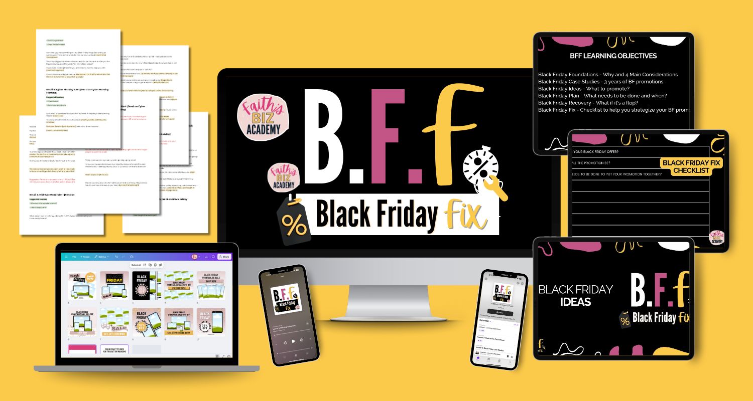 Black Friday Fix mockup banner