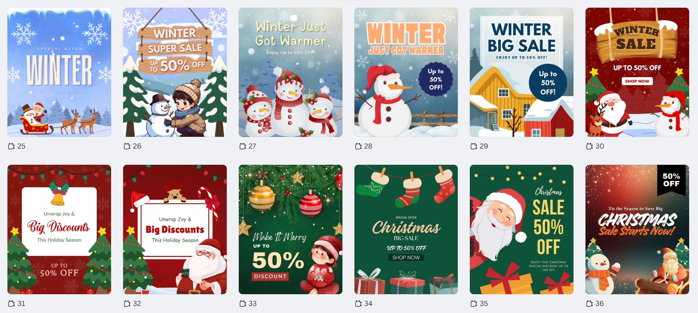 50 Holiday-themed Instagram Templates Preview (3) 50 Holiday-themed Instagram Templates Preview (3)