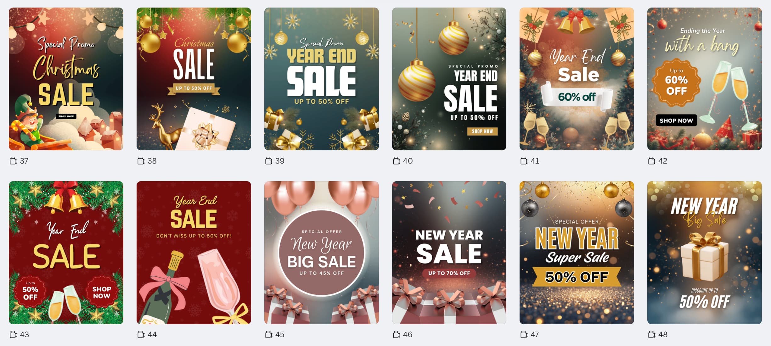 50 Holiday-themed Instagram Templates Preview (4) 50 Holiday-themed Instagram Templates Preview (4)