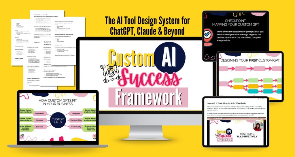 Custom AI Success Framework mockup banner Custom AI Success Framework mockup banner