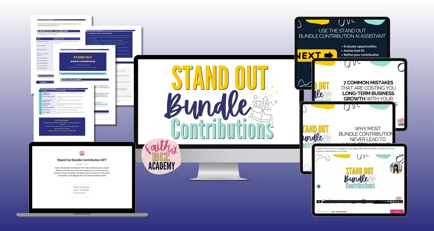 Stand Out Bundle Contributions mockup banner