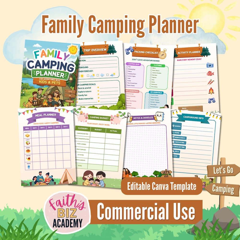 Family Camping Planner Banner