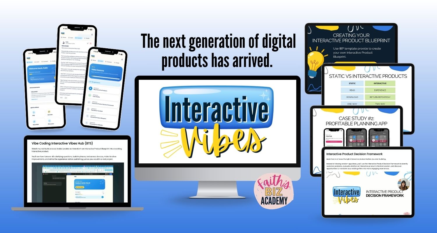 Interactive Vibes mockup banner