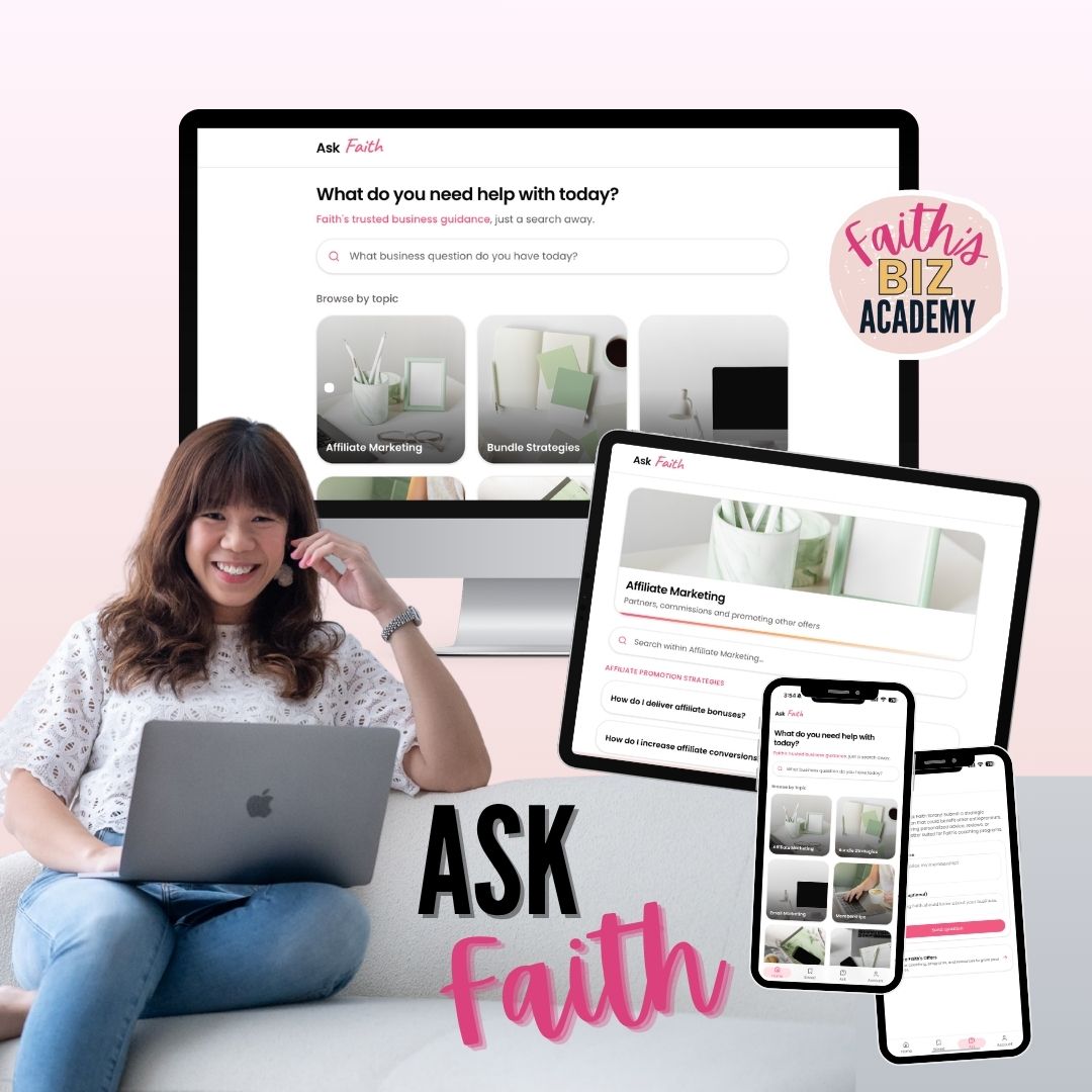 Ask Faith app mockup banner