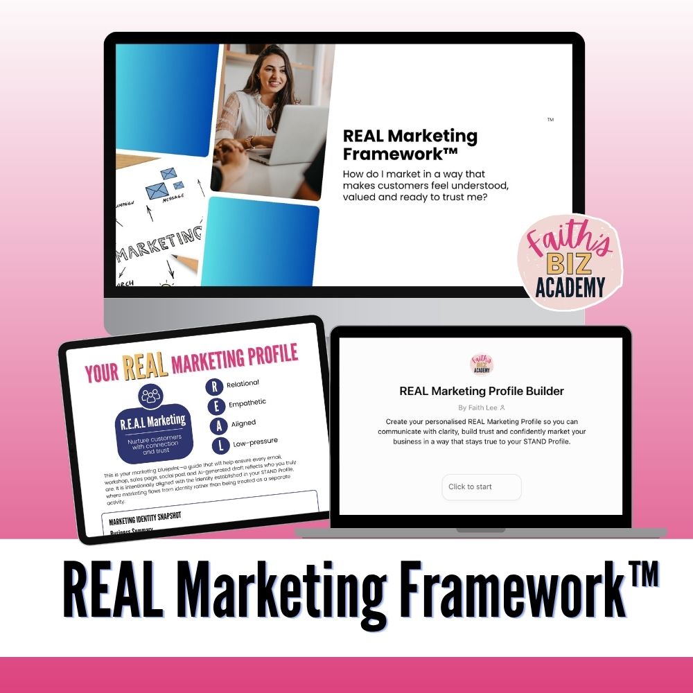 REAL Marketing Framework mockup banner