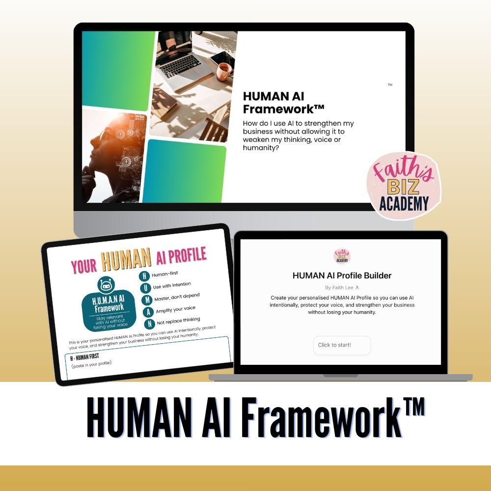 HUMAN AI  Framework mockup banner