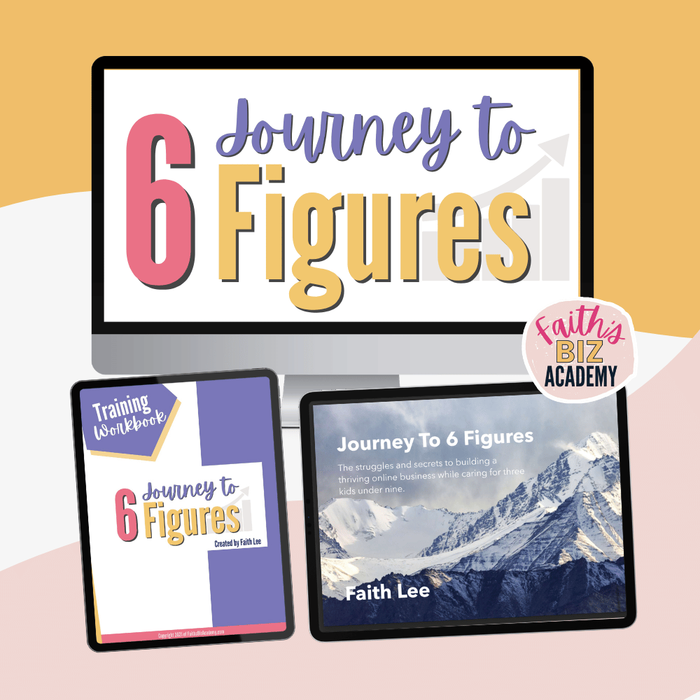 journey to 6 figures square banner